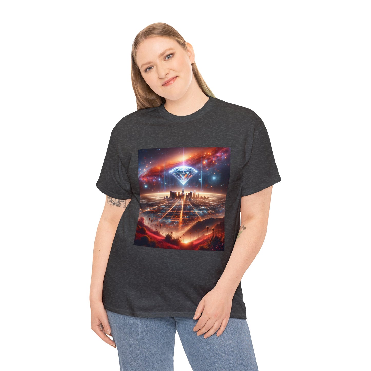 Luminara Skyvista-Unisex Heavy Cotton Tee