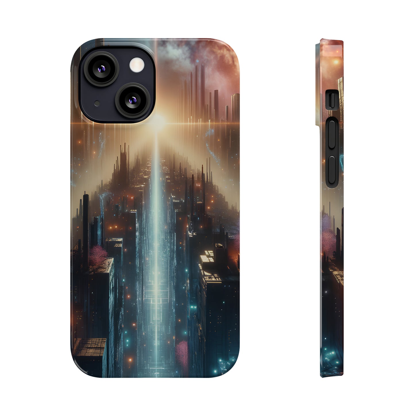 MysticScape or KaleidoSpires-Slim Phone Cases