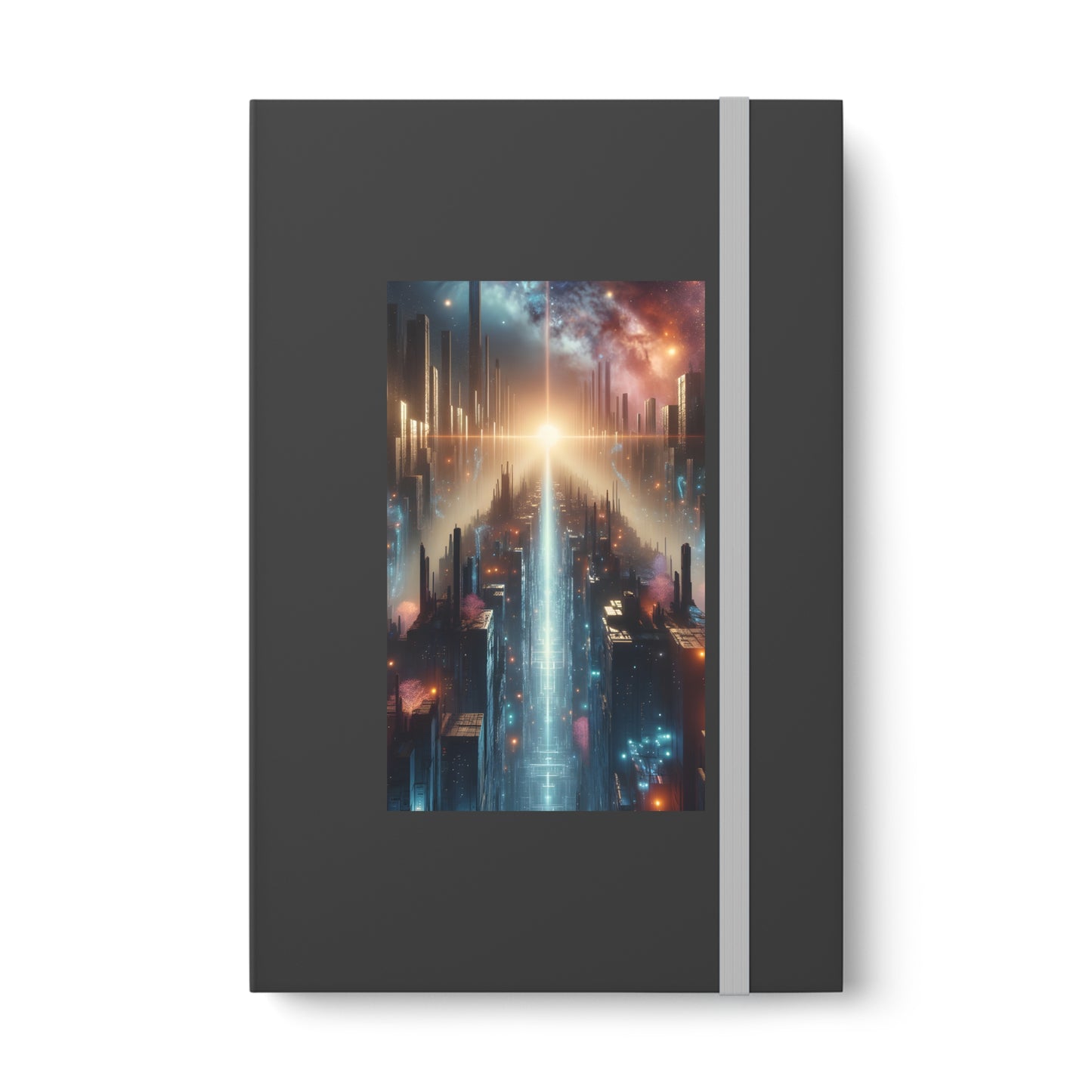 MysticScape or KaleidoSpires-Color Contrast Notebook - Ruled