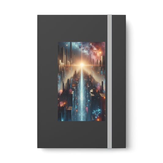 MysticScape or KaleidoSpires-Color Contrast Notebook - Ruled