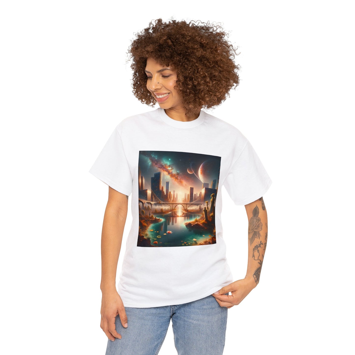 Cosmo Bridge-Unisex Heavy Cotton Tee