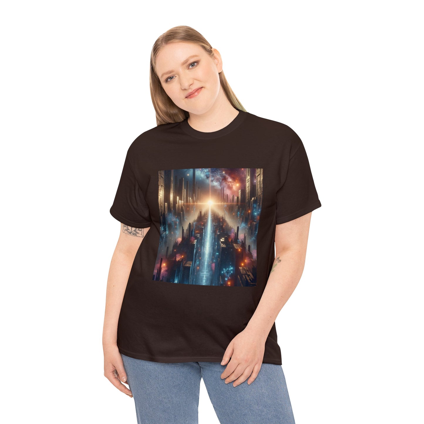 MysticScape or KaleidoSpires-Unisex Heavy Cotton Tee