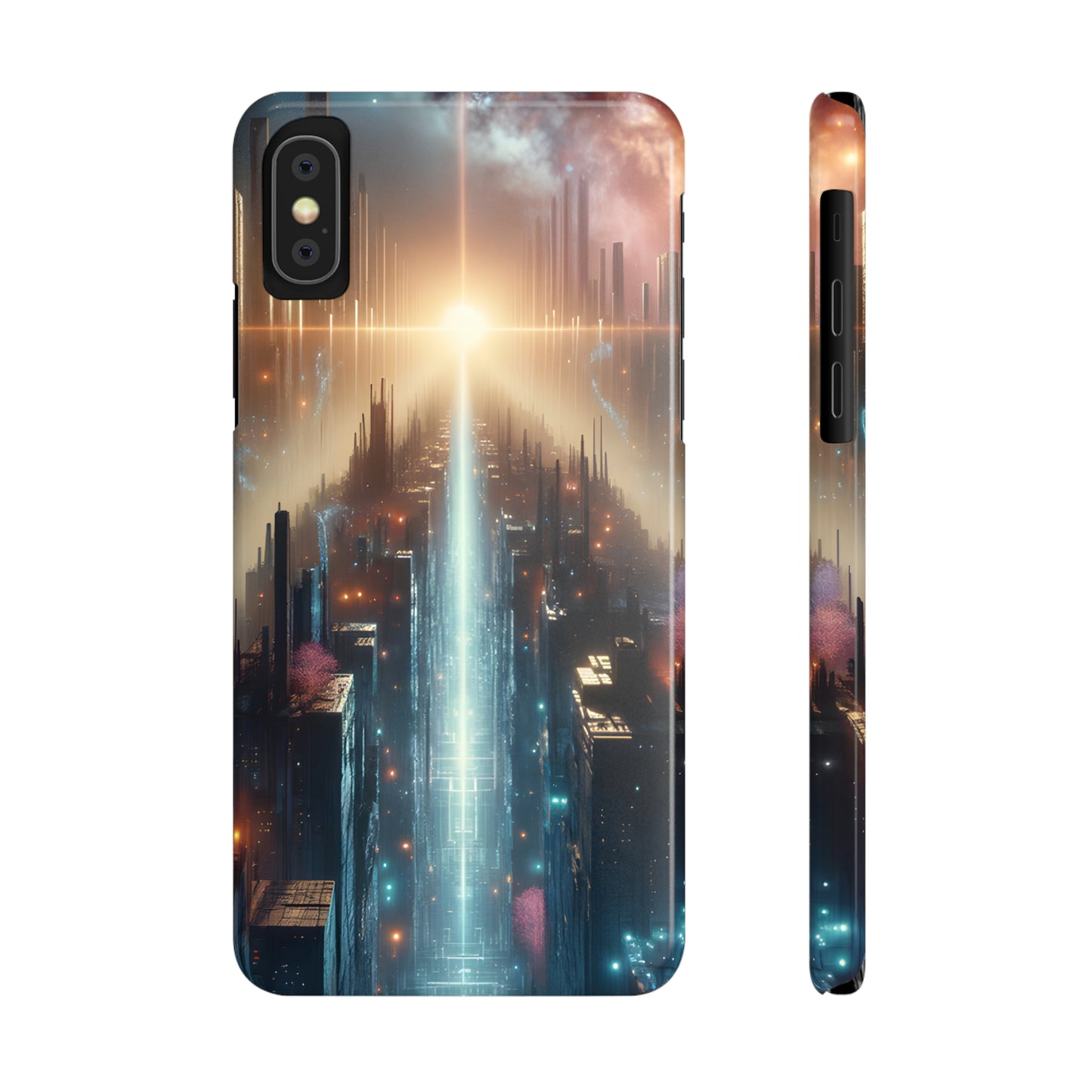 MysticScape or KaleidoSpires-Slim Phone Cases