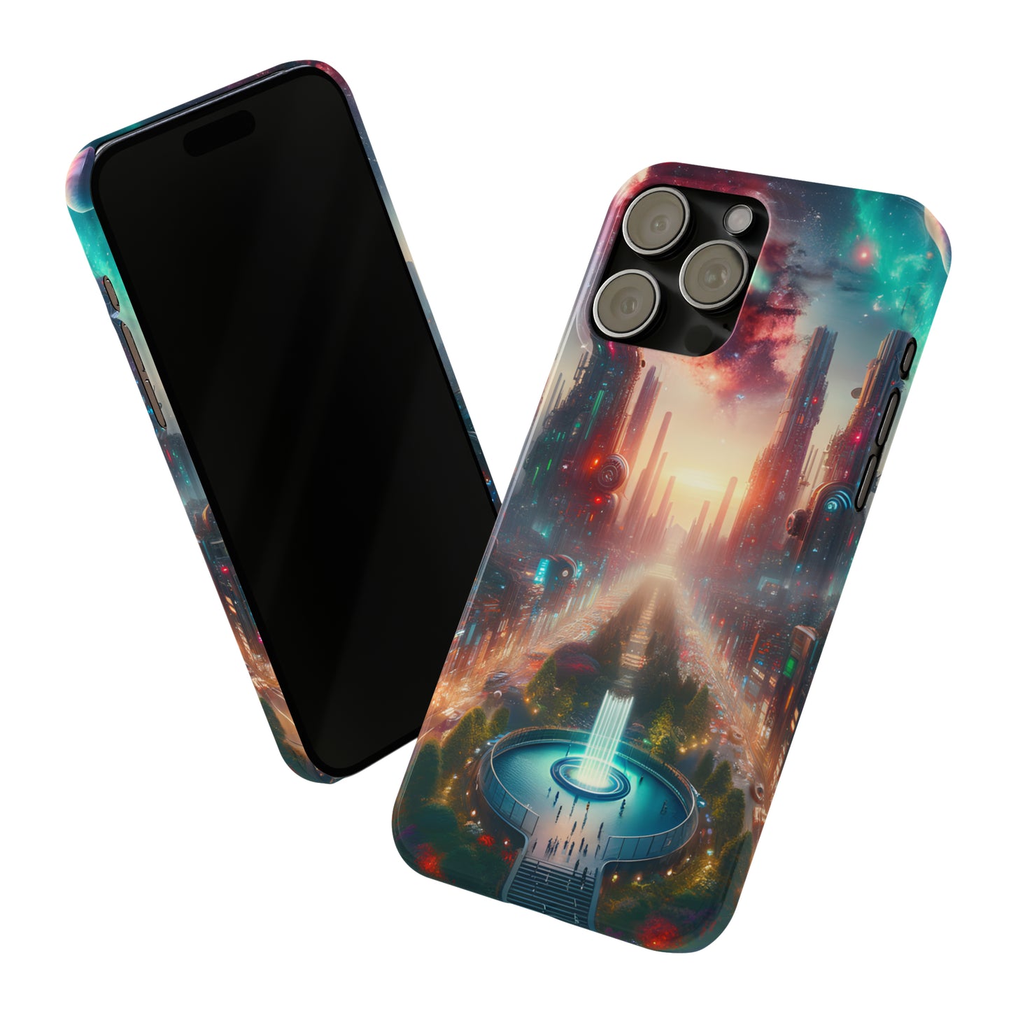 NeonRealm-Slim Phone Cases