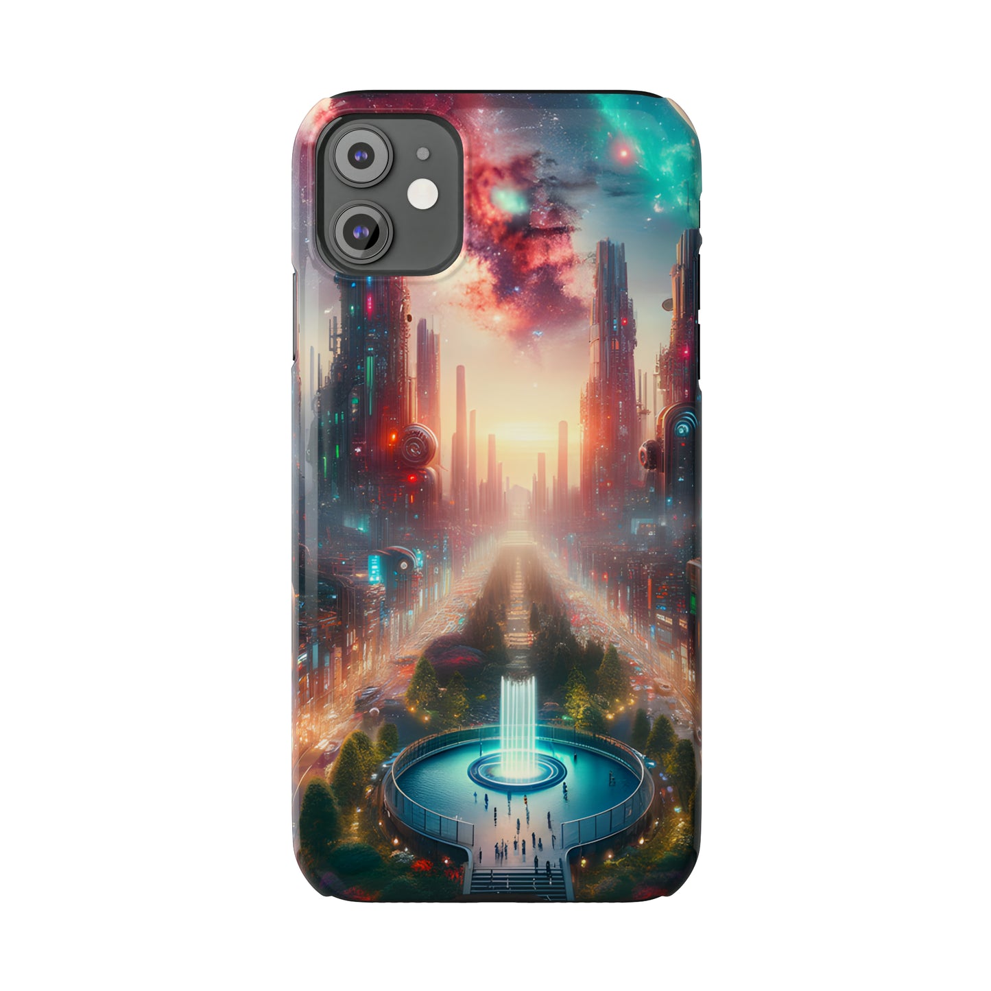 NeonRealm-Slim Phone Cases