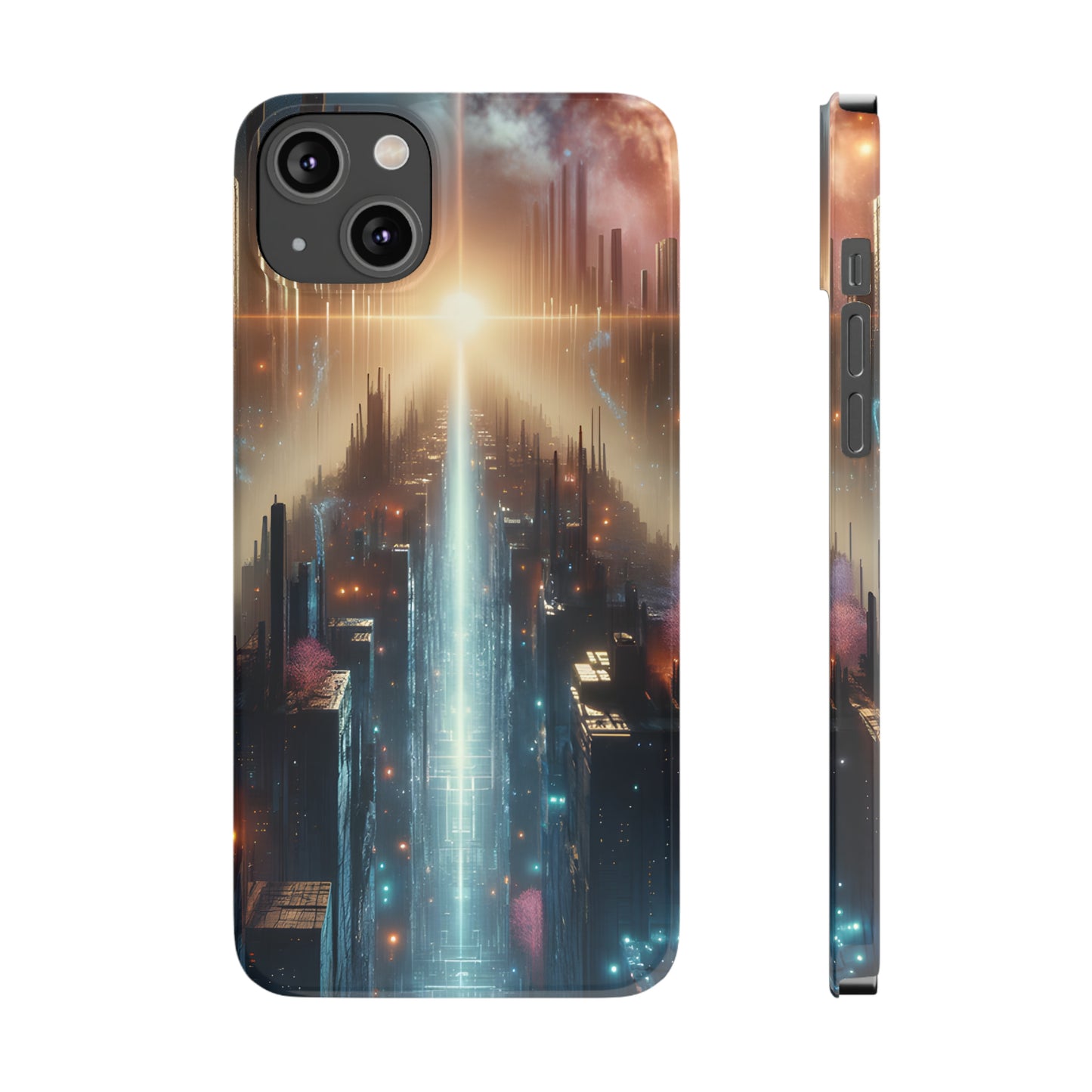 MysticScape or KaleidoSpires-Slim Phone Cases