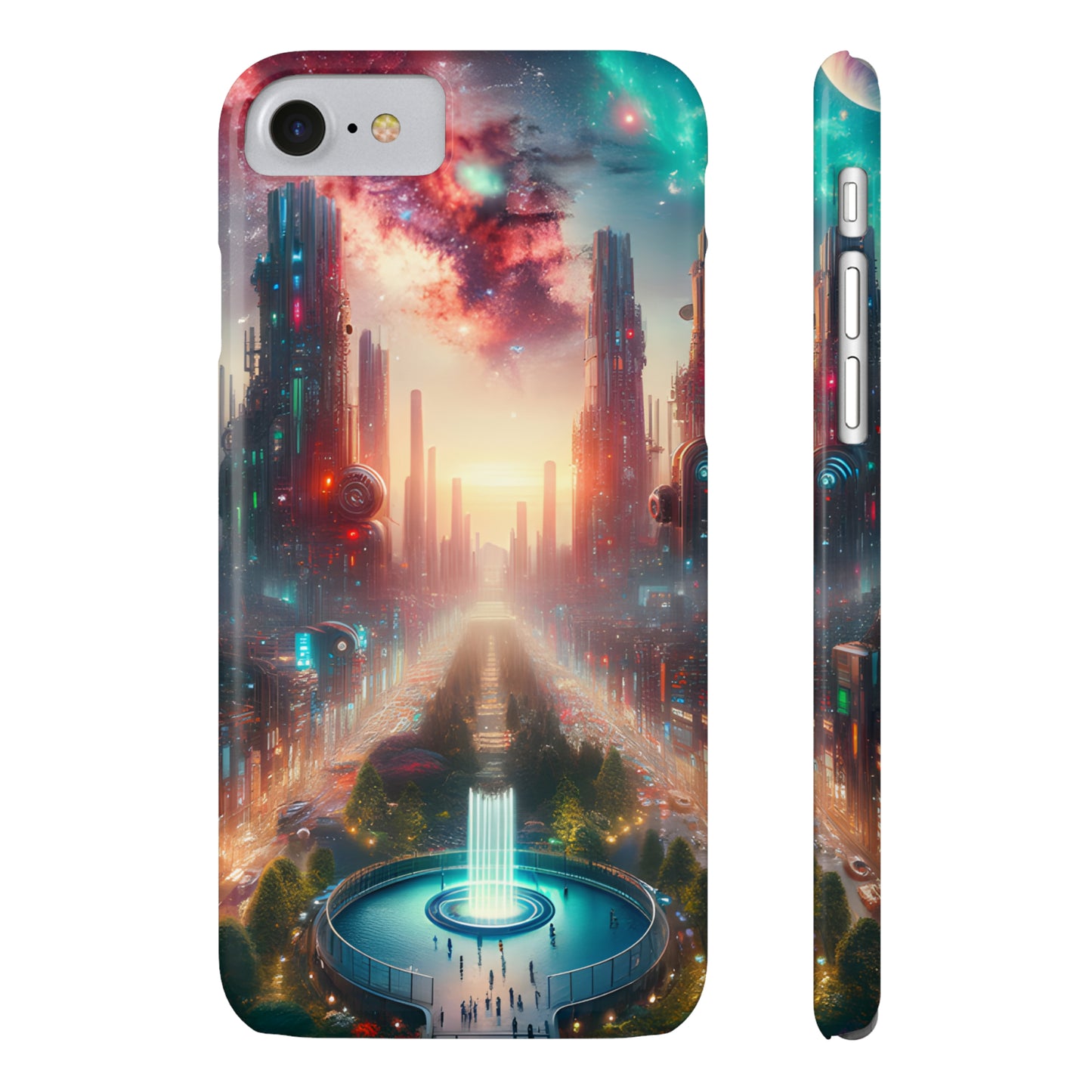 NeonRealm-Slim Phone Cases