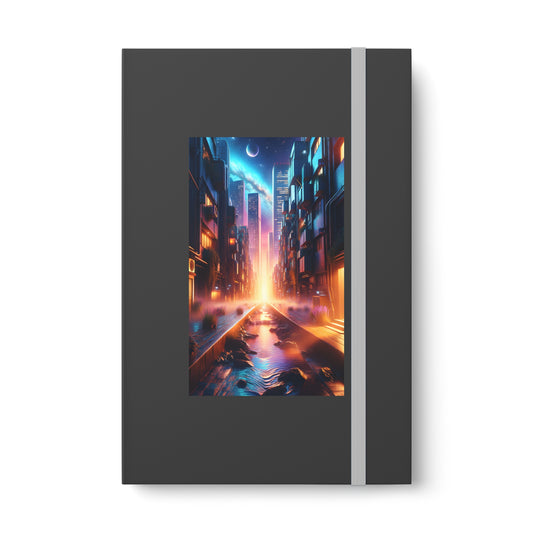 Tokyoglow Visionary-Color Contrast Notebook - Ruled