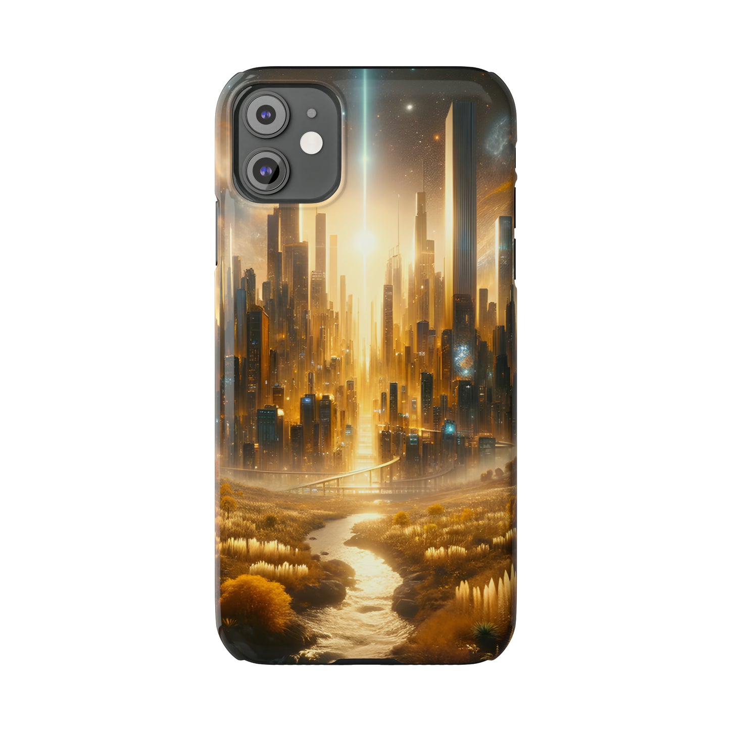 Golden Horizon-Slim Phone Cases