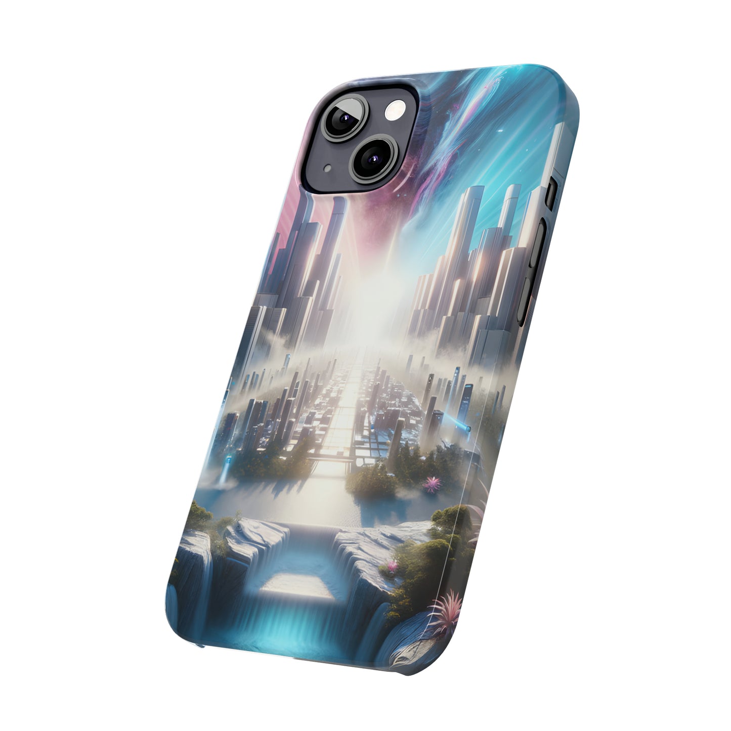 Marble Horizon-Slim Phone Cases