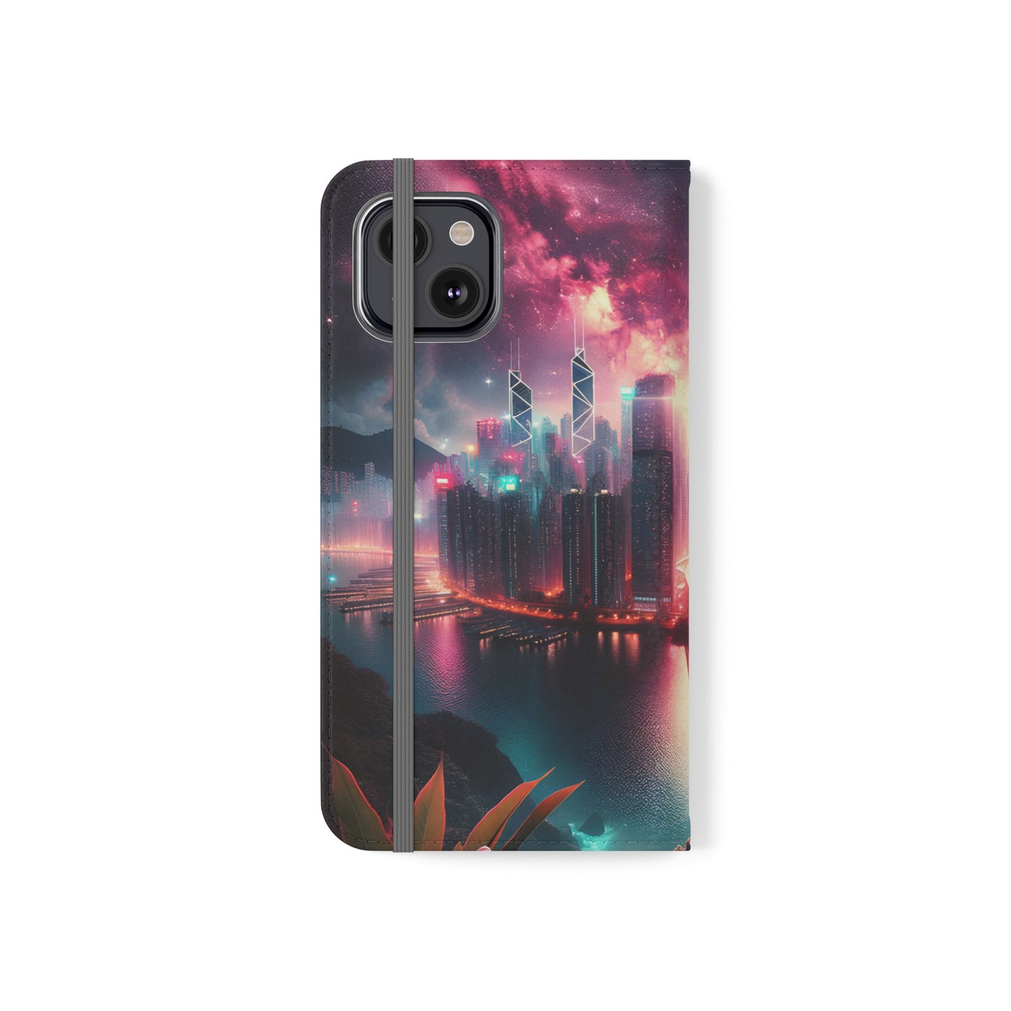 Aqua Skyline-Flip Cases