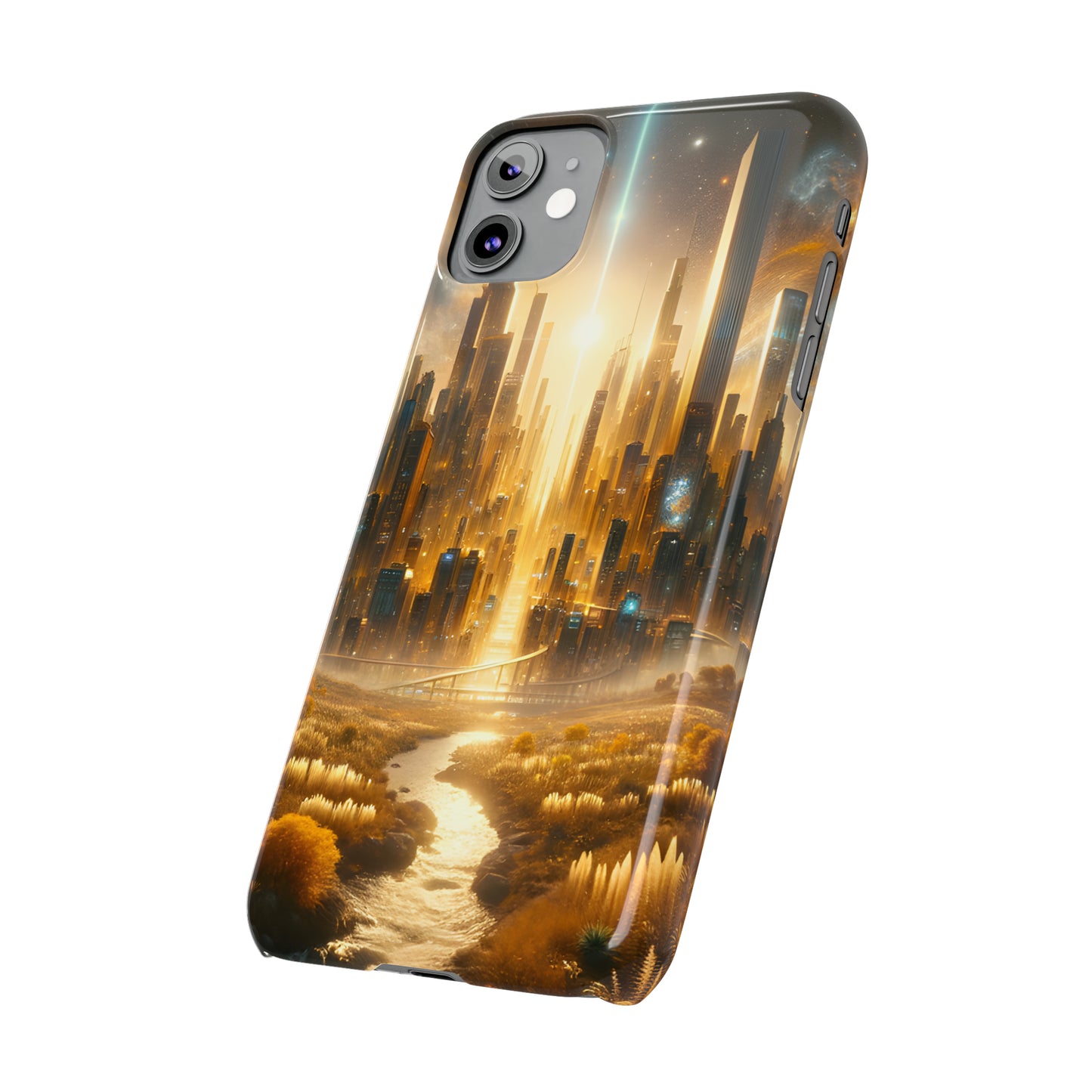 Golden Horizon-Slim Phone Cases