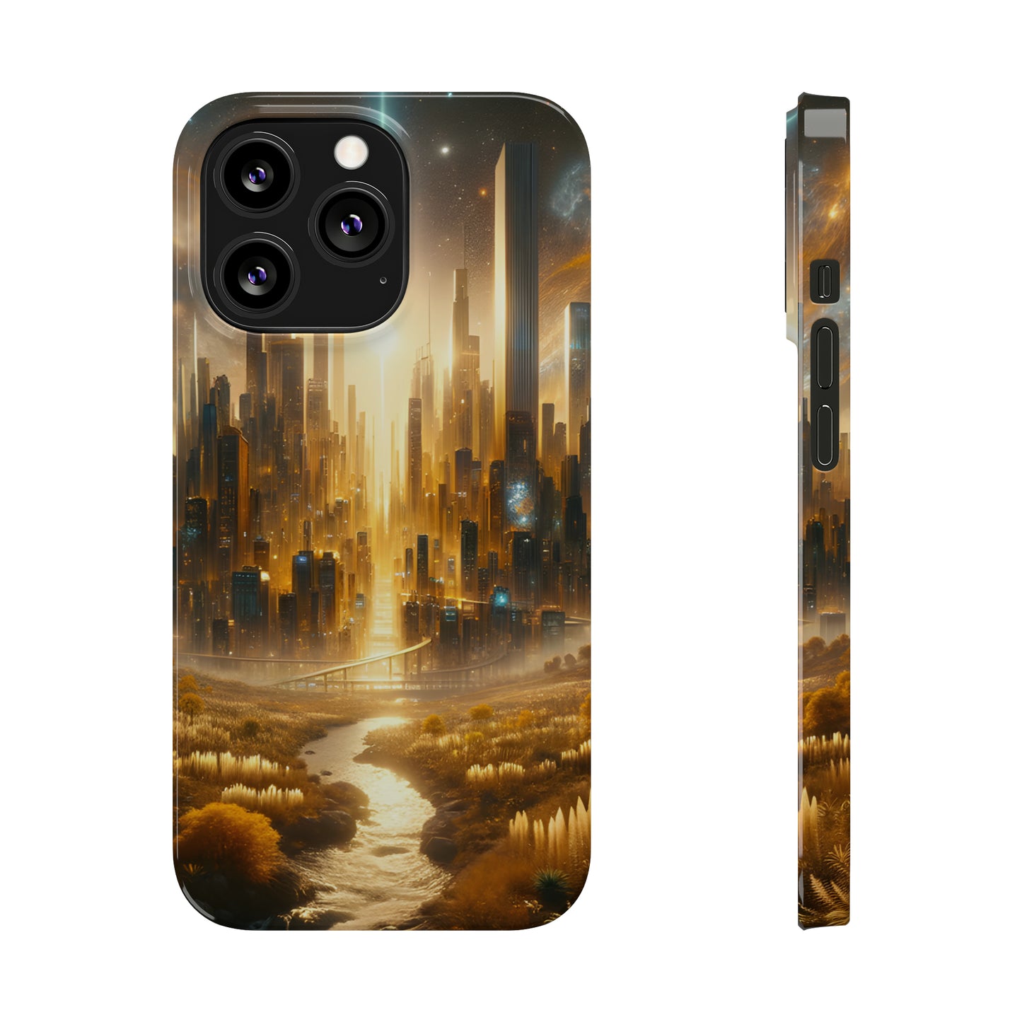 Golden Horizon-Slim Phone Cases