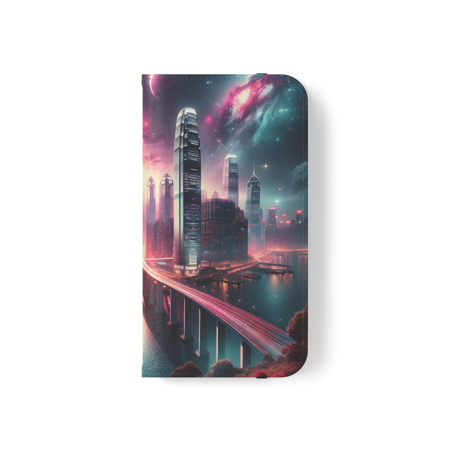 Aqua Skyline-Flip Cases