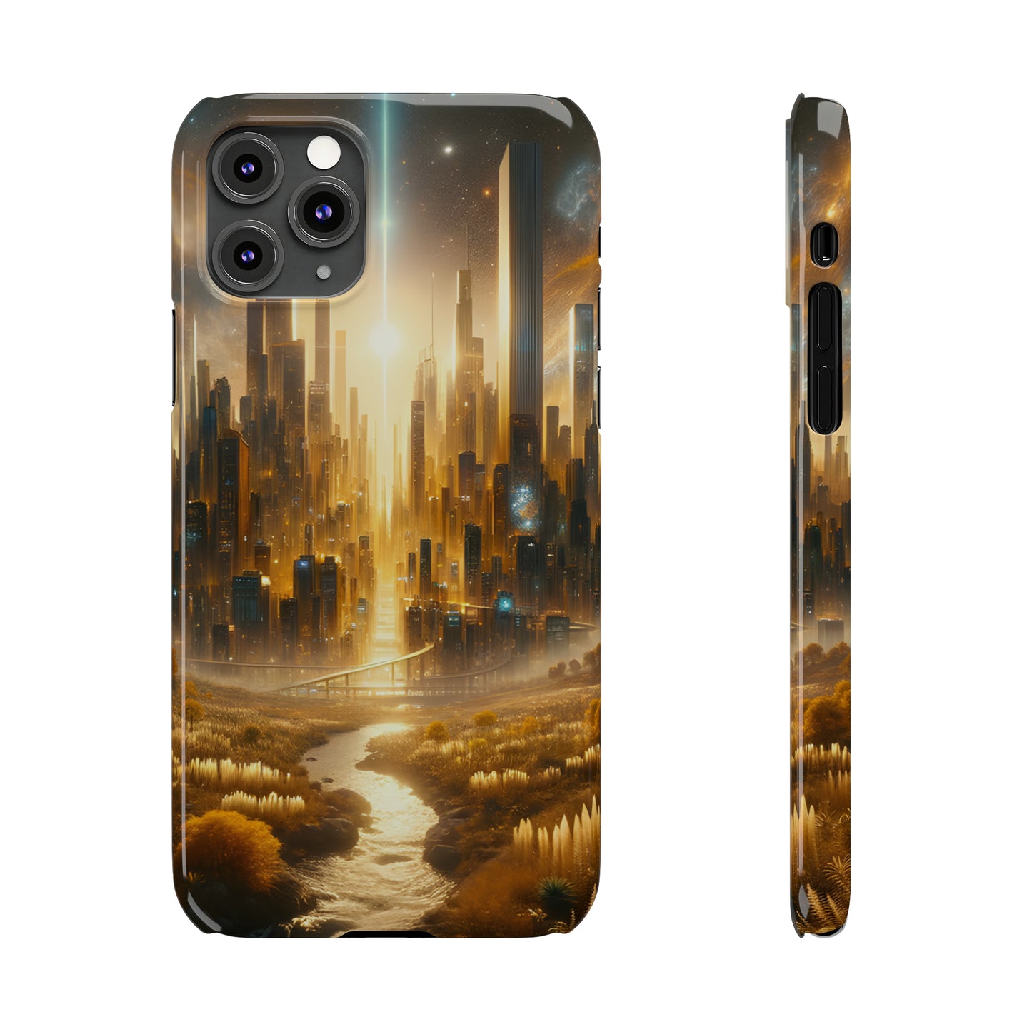 Golden Horizon-Slim Phone Cases