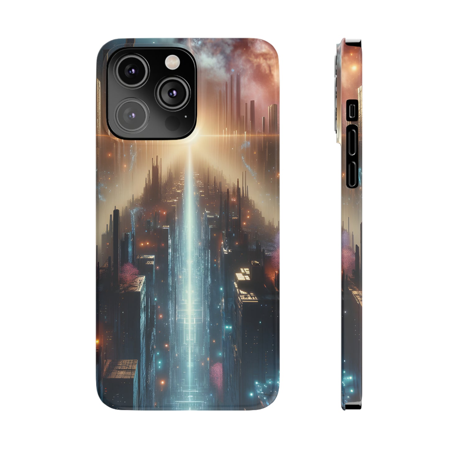 MysticScape or KaleidoSpires-Slim Phone Cases