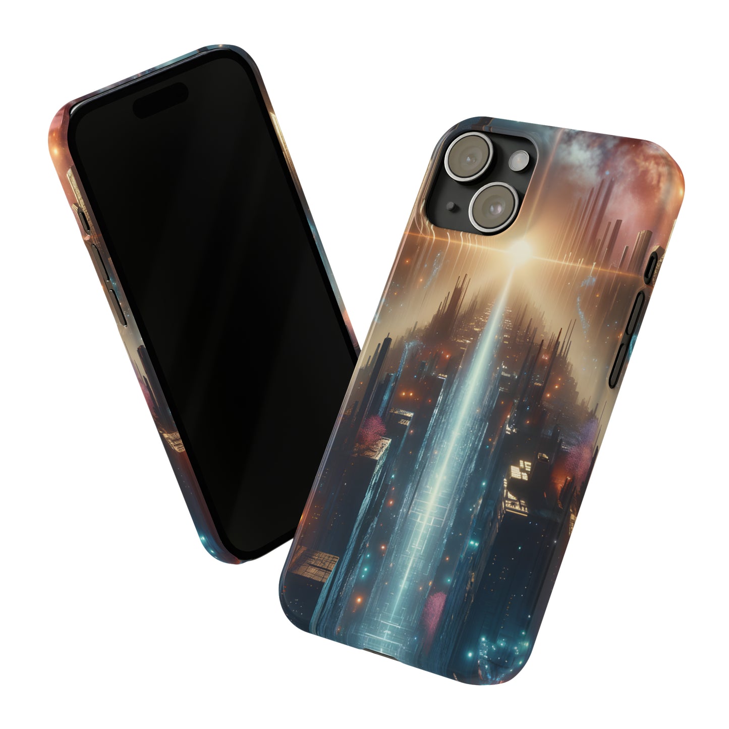 MysticScape or KaleidoSpires-Slim Phone Cases