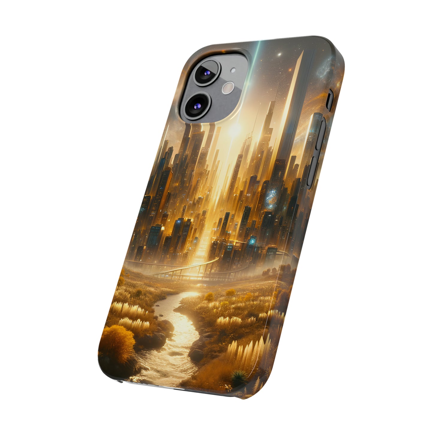 Golden Horizon-Slim Phone Cases