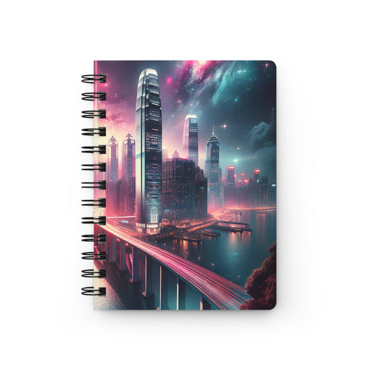 Aqua Skyline-Spiral Bound Journal