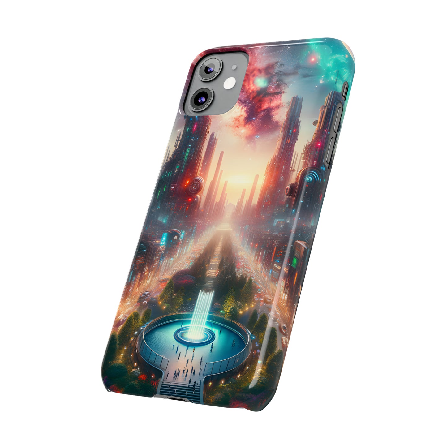 NeonRealm-Slim Phone Cases