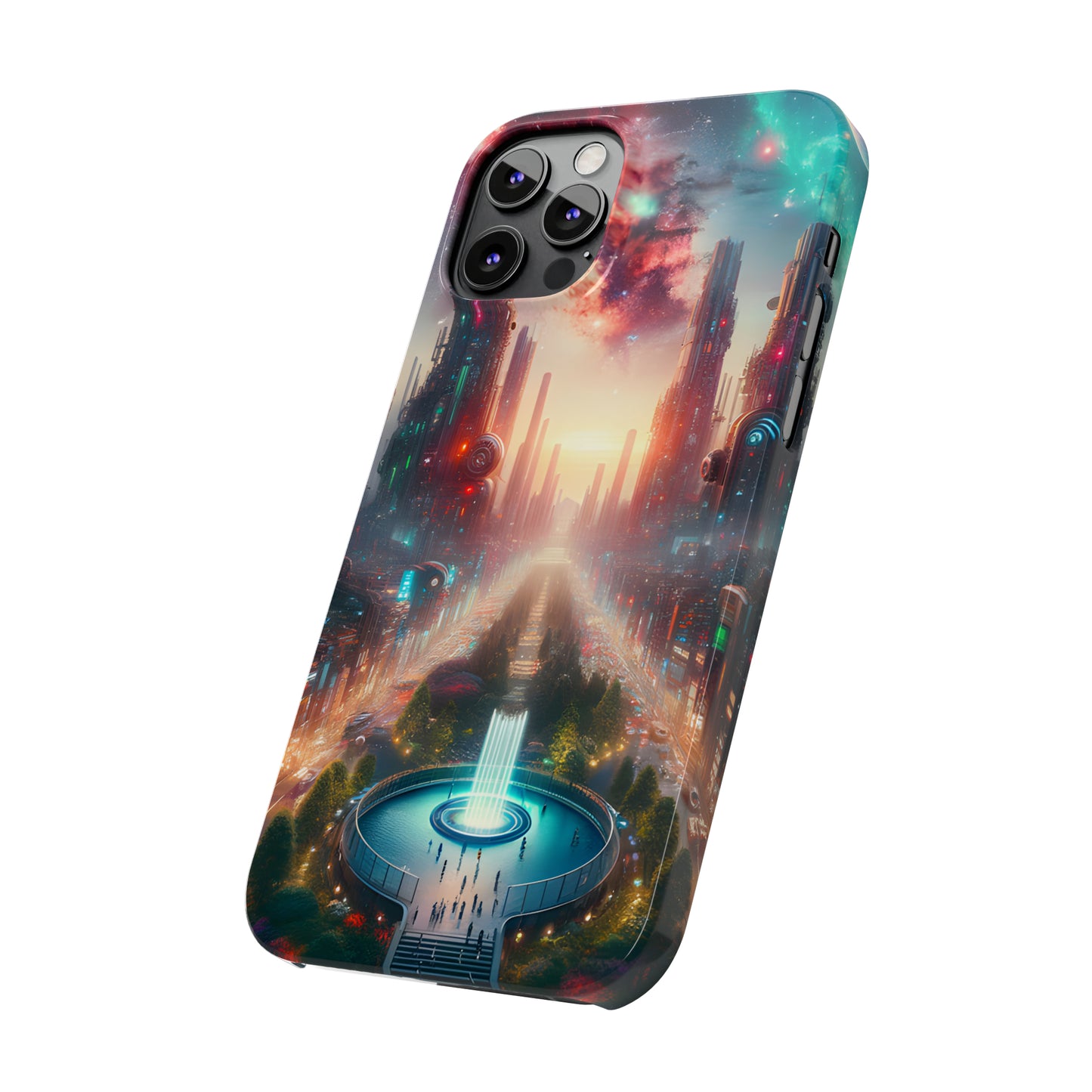 NeonRealm-Slim Phone Cases