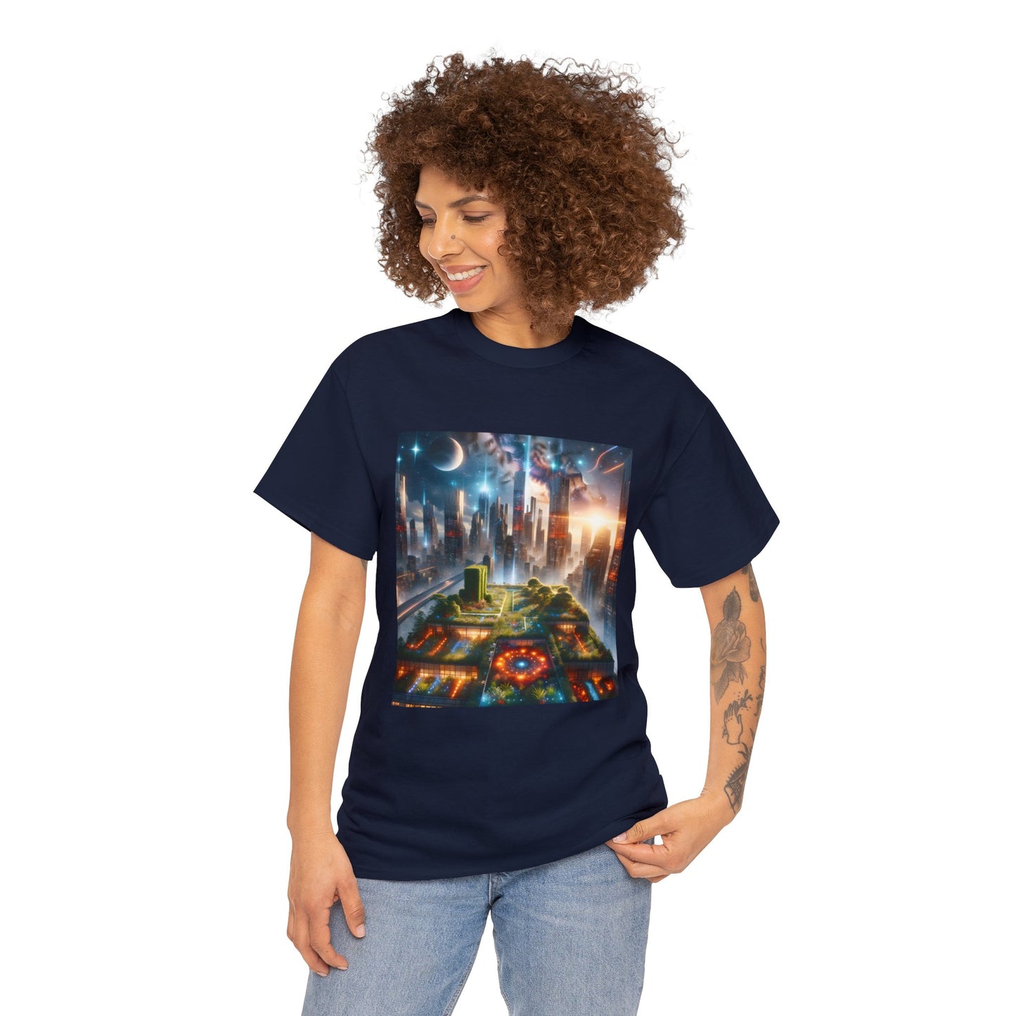 Luminaris Skyscape-Unisex Heavy Cotton Tee