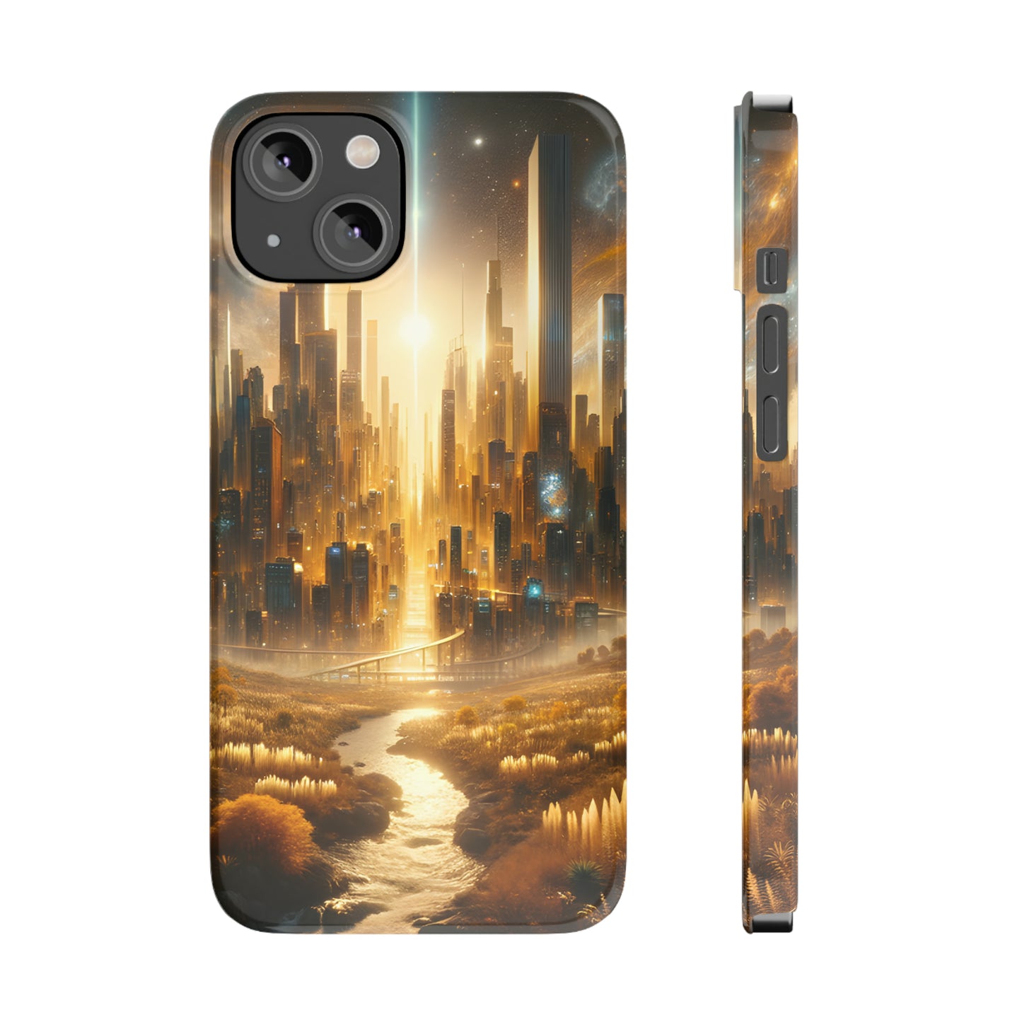 Golden Horizon-Slim Phone Cases