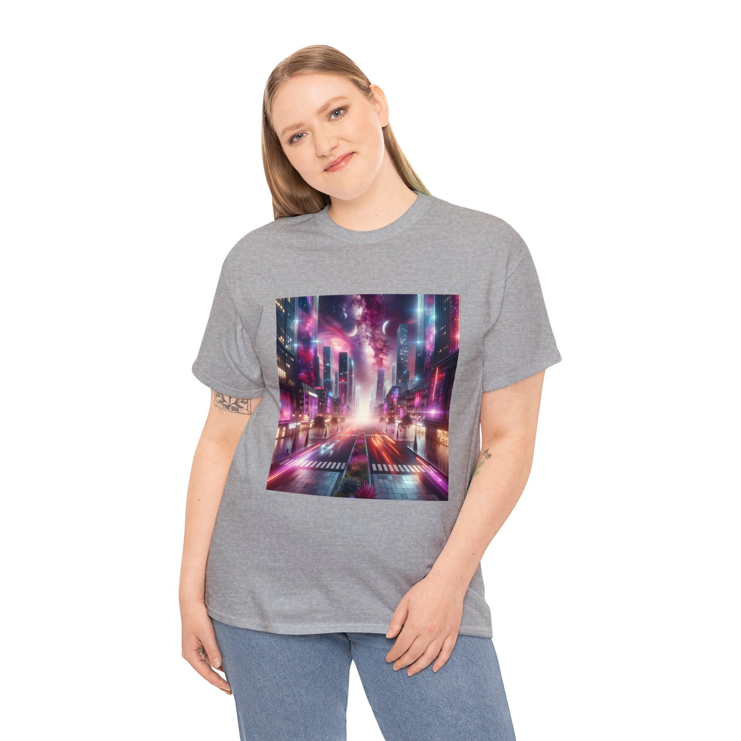 Paris Nightfall-Unisex Heavy Cotton Tee