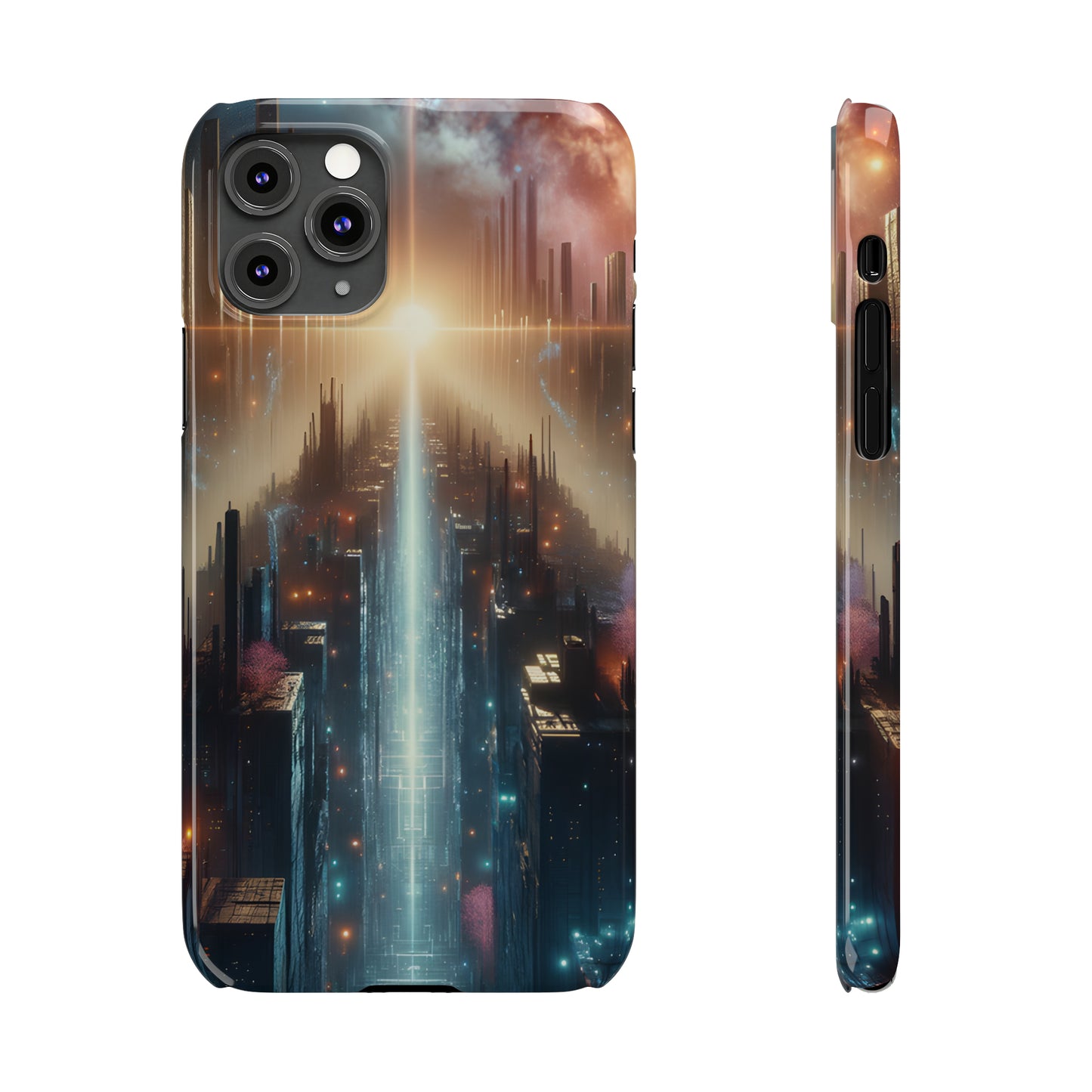 MysticScape or KaleidoSpires-Slim Phone Cases