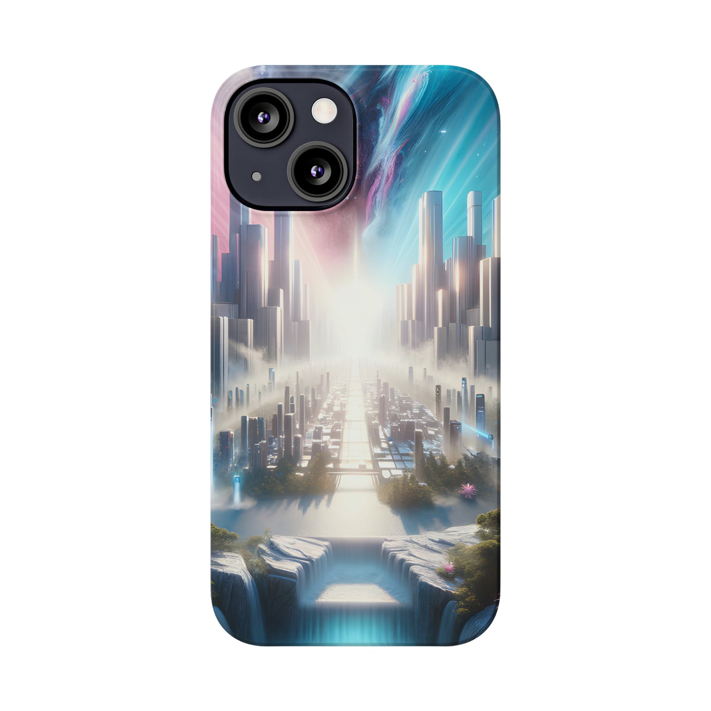 Marble Horizon-Slim Phone Cases