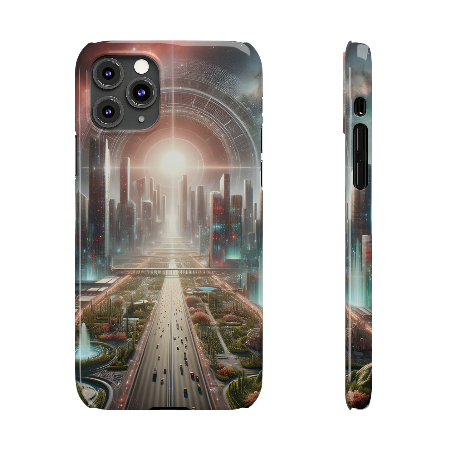 Vegas Vortex-Slim Phone Cases