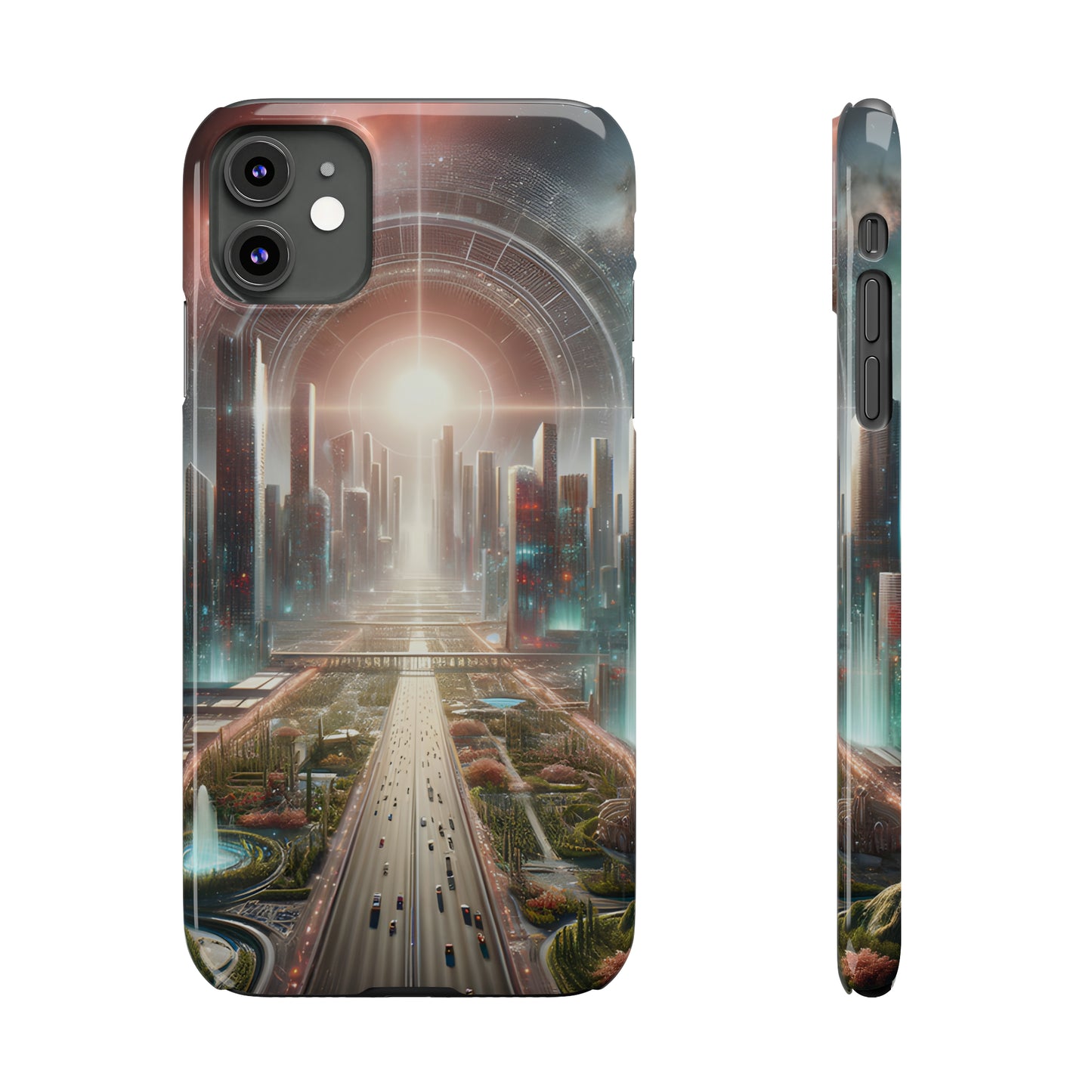 Vegas Vortex-Slim Phone Cases