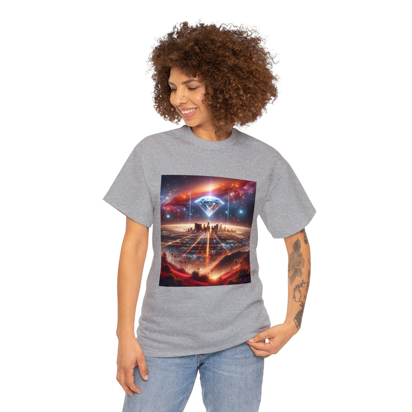 Luminara Skyvista-Unisex Heavy Cotton Tee