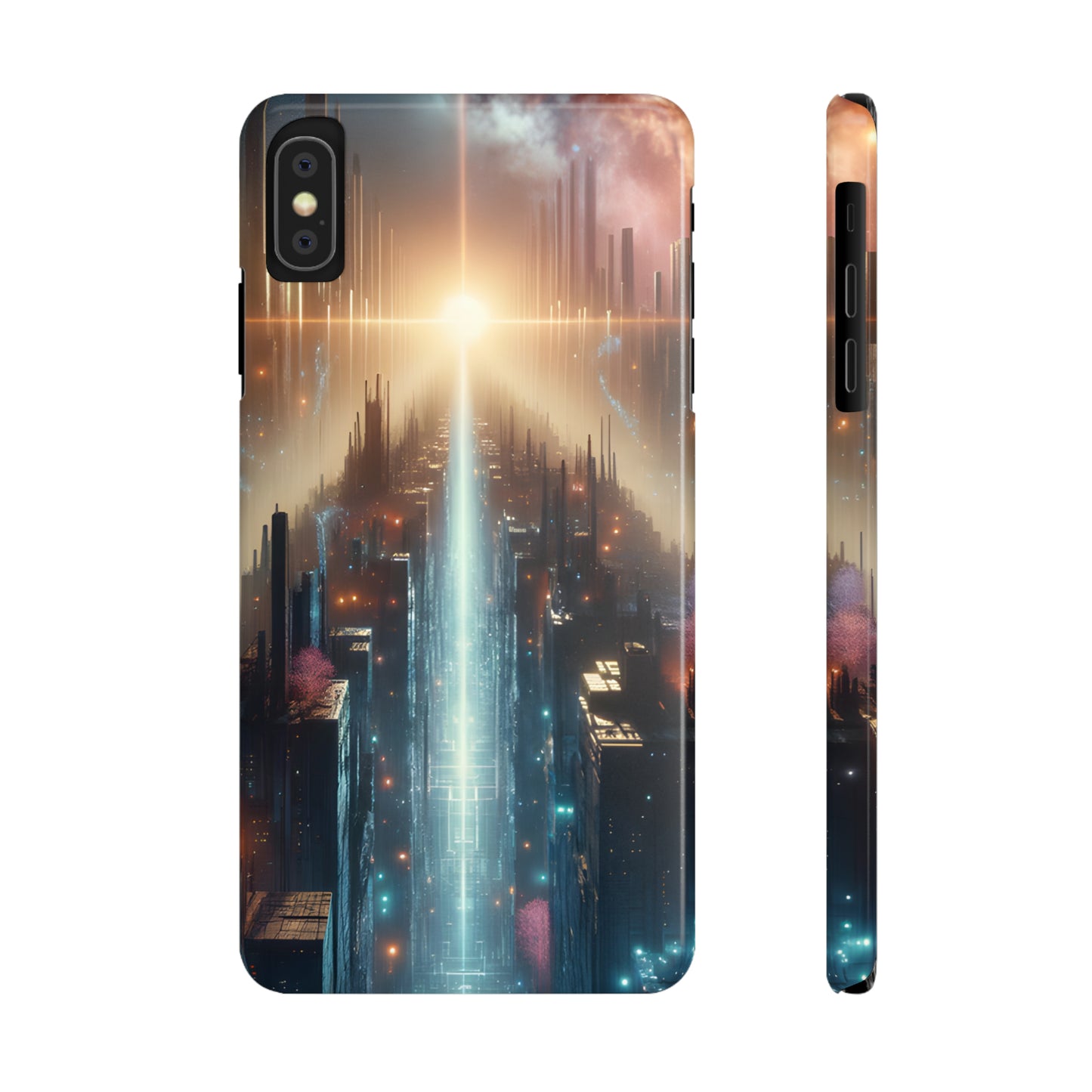 MysticScape or KaleidoSpires-Slim Phone Cases