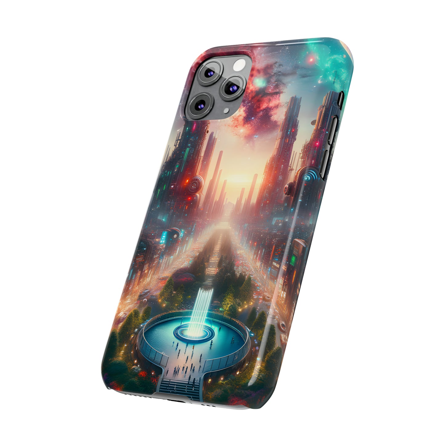 NeonRealm-Slim Phone Cases