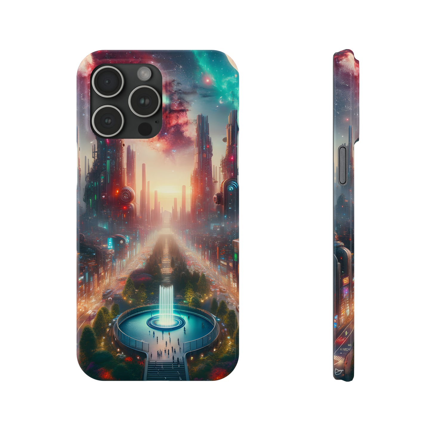 NeonRealm-Slim Phone Cases