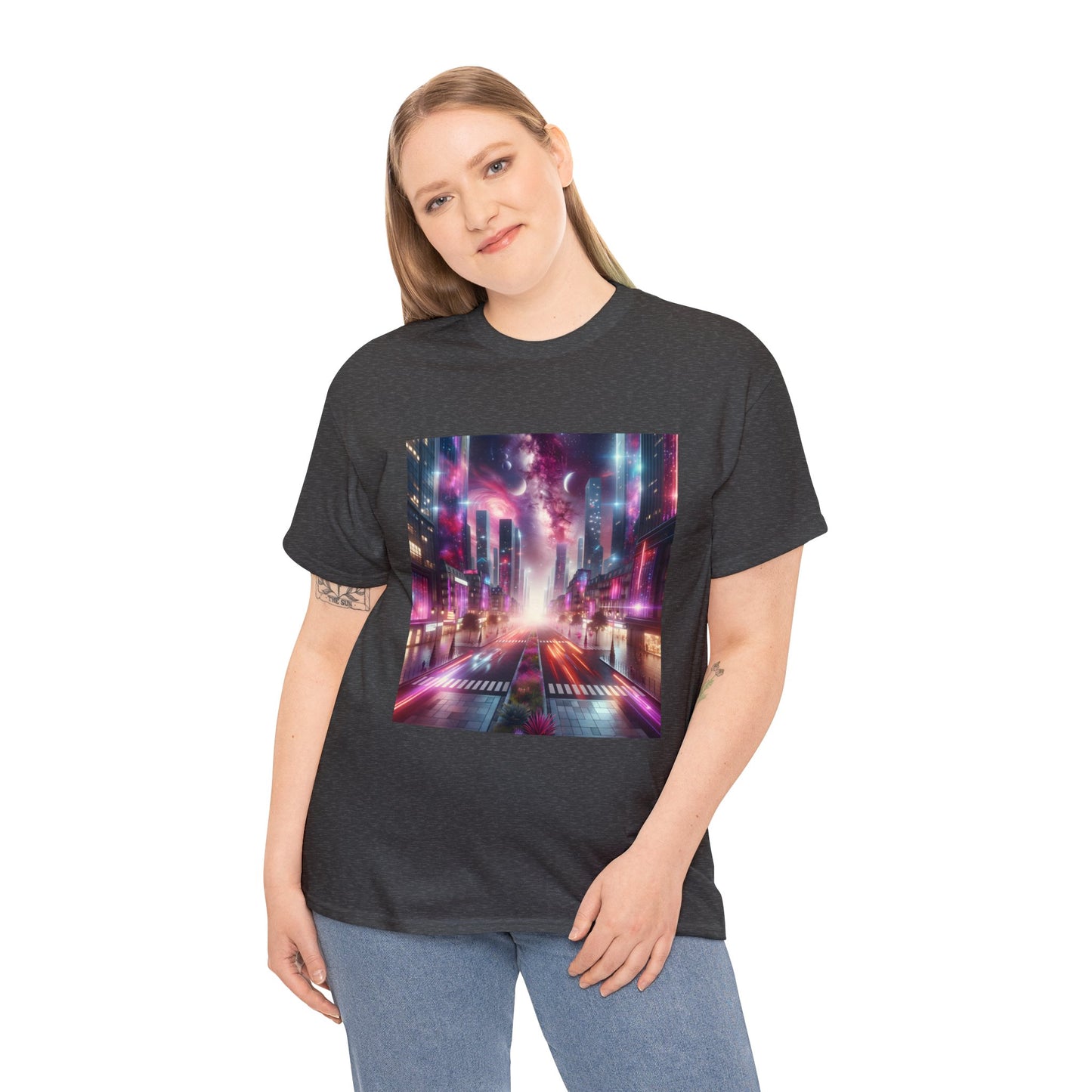 Paris Nightfall-Unisex Heavy Cotton Tee