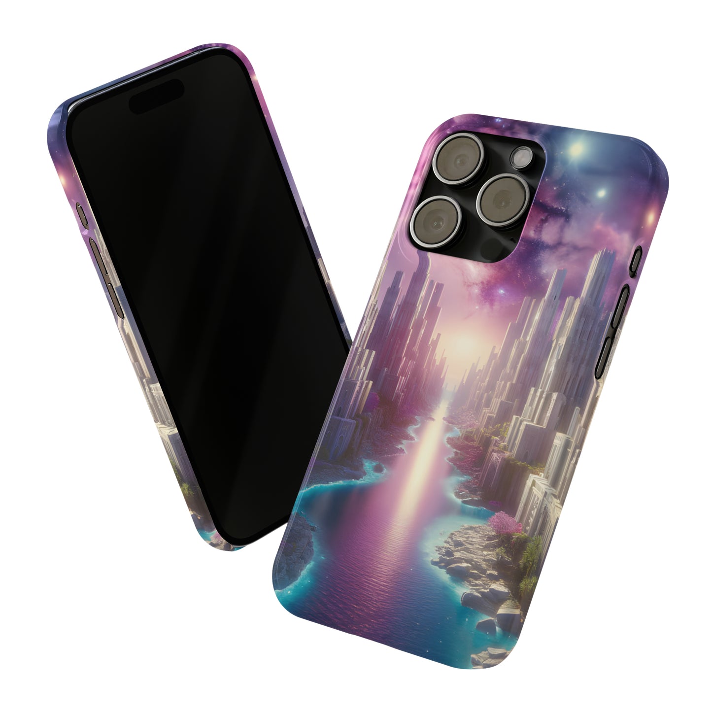 Marble Dreams-Slim Phone Cases