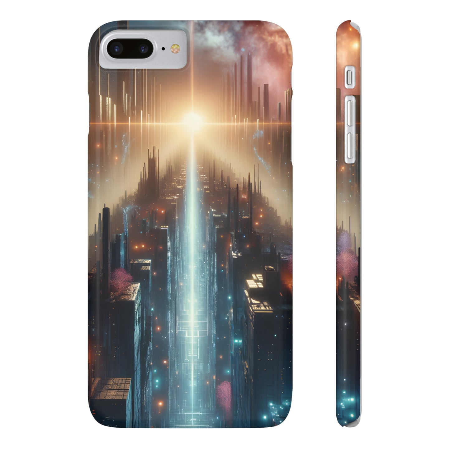 MysticScape or KaleidoSpires-Slim Phone Cases