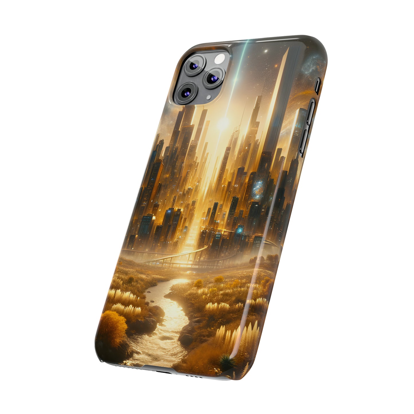 Golden Horizon-Slim Phone Cases