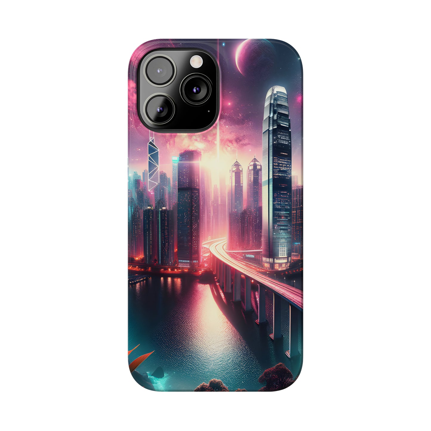 Aqua Skyline-Slim Phone Cases