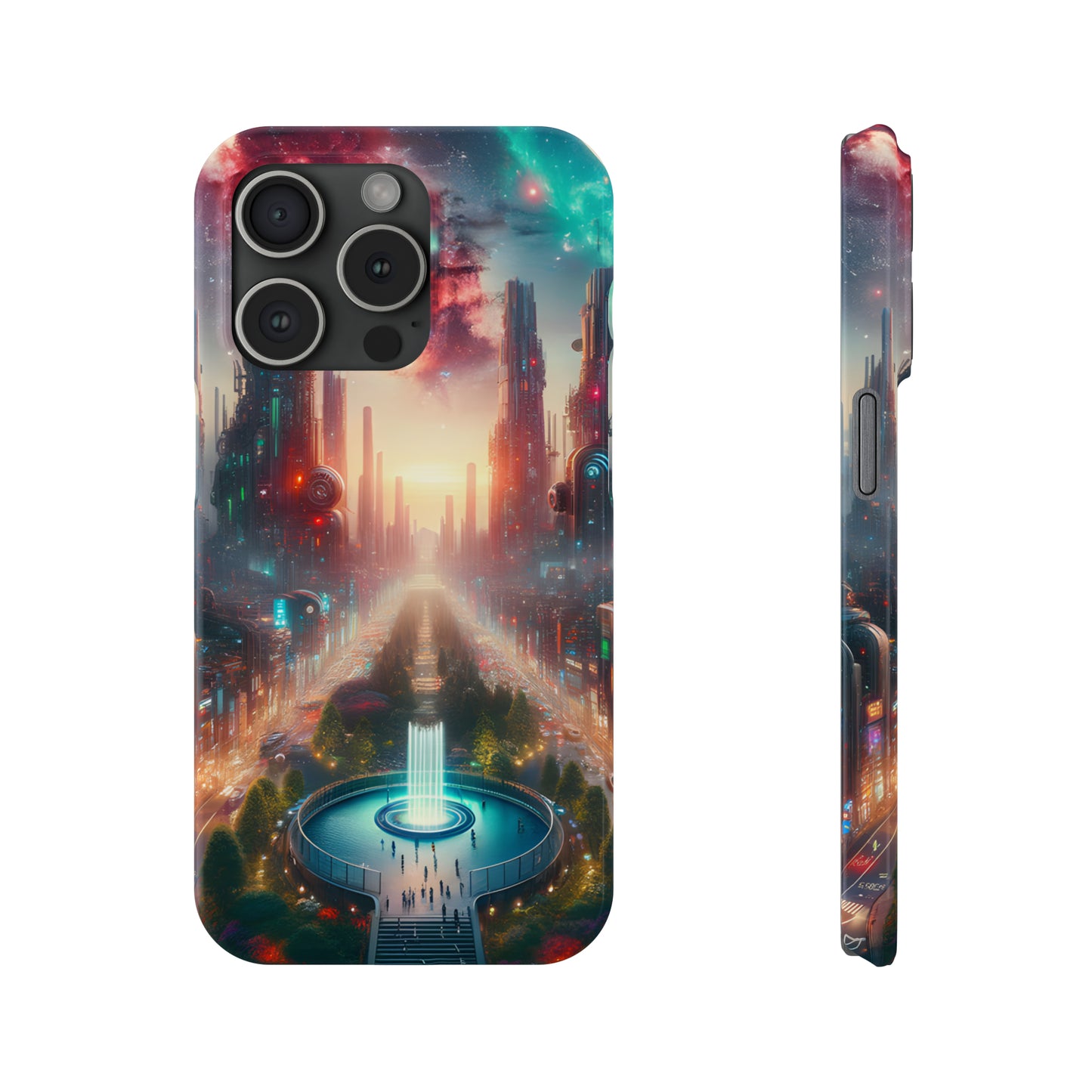 NeonRealm-Slim Phone Cases