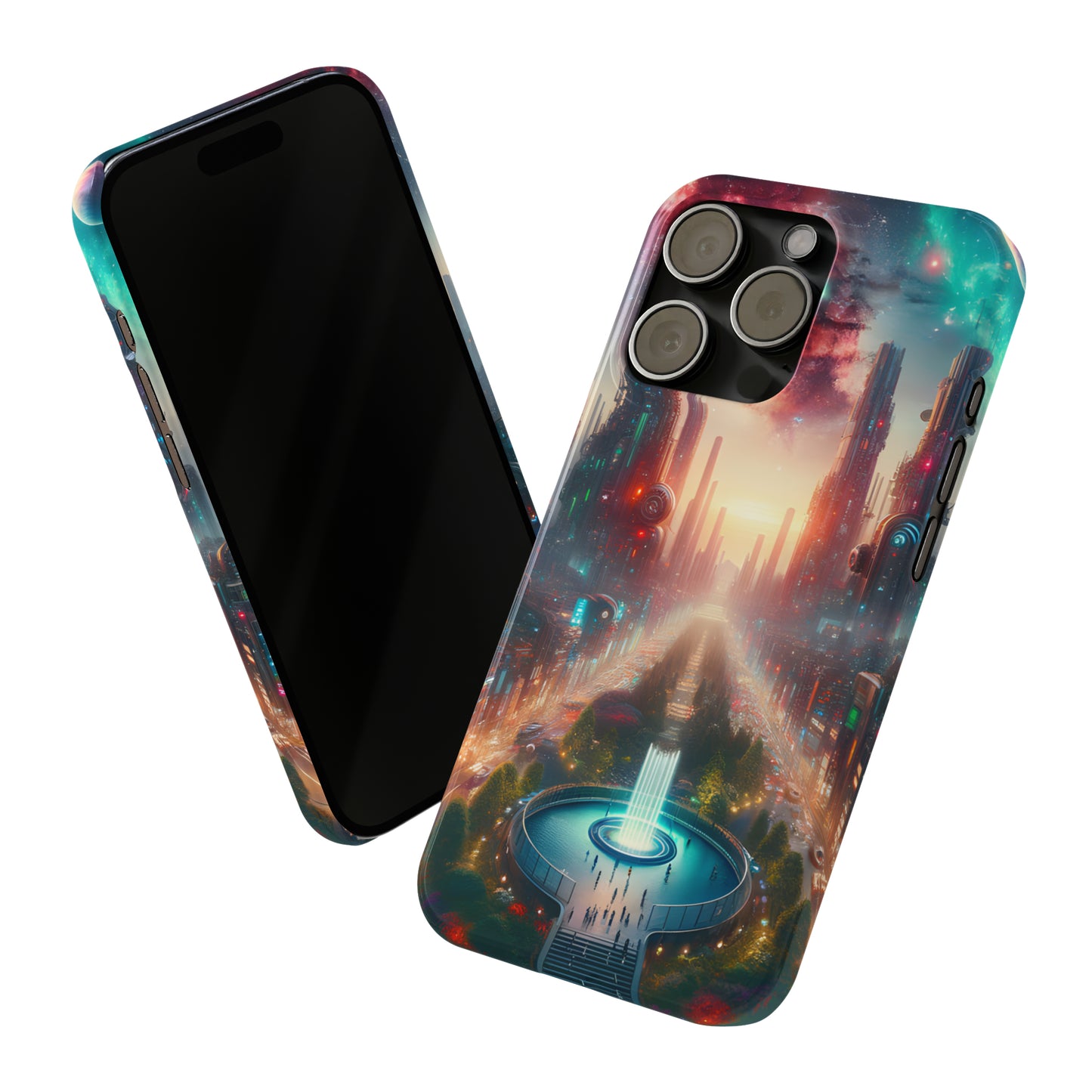 NeonRealm-Slim Phone Cases