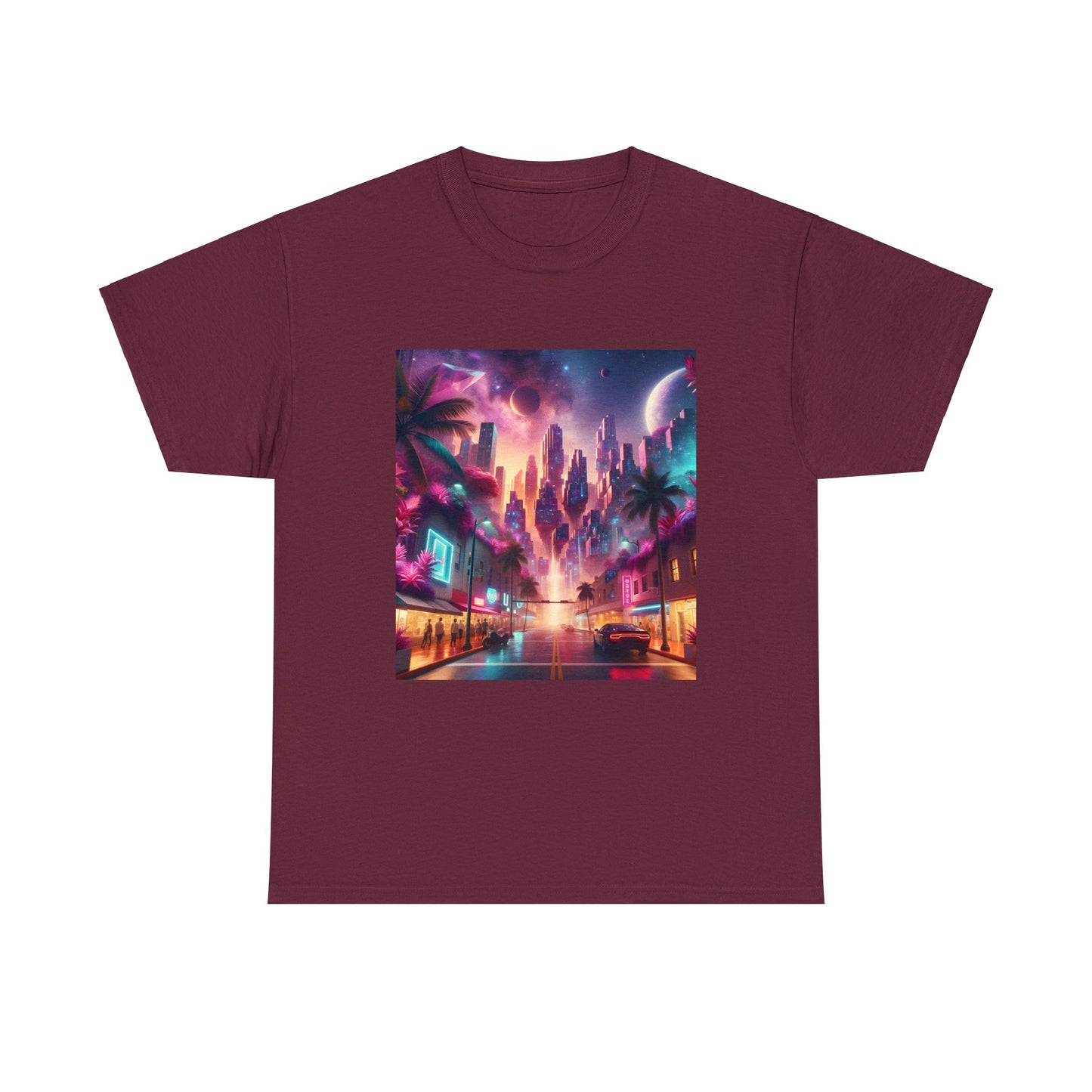 Ruby Skyline-Unisex Heavy Cotton Tee