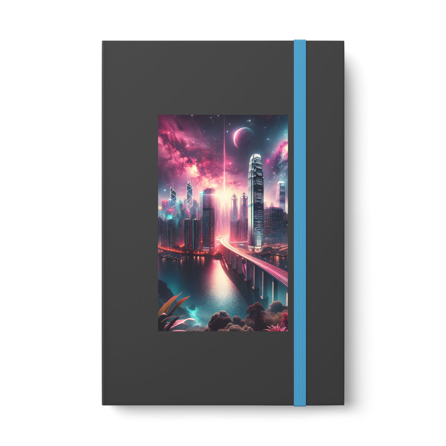 Aqua Skyline-Color Contrast Notebook - Ruled