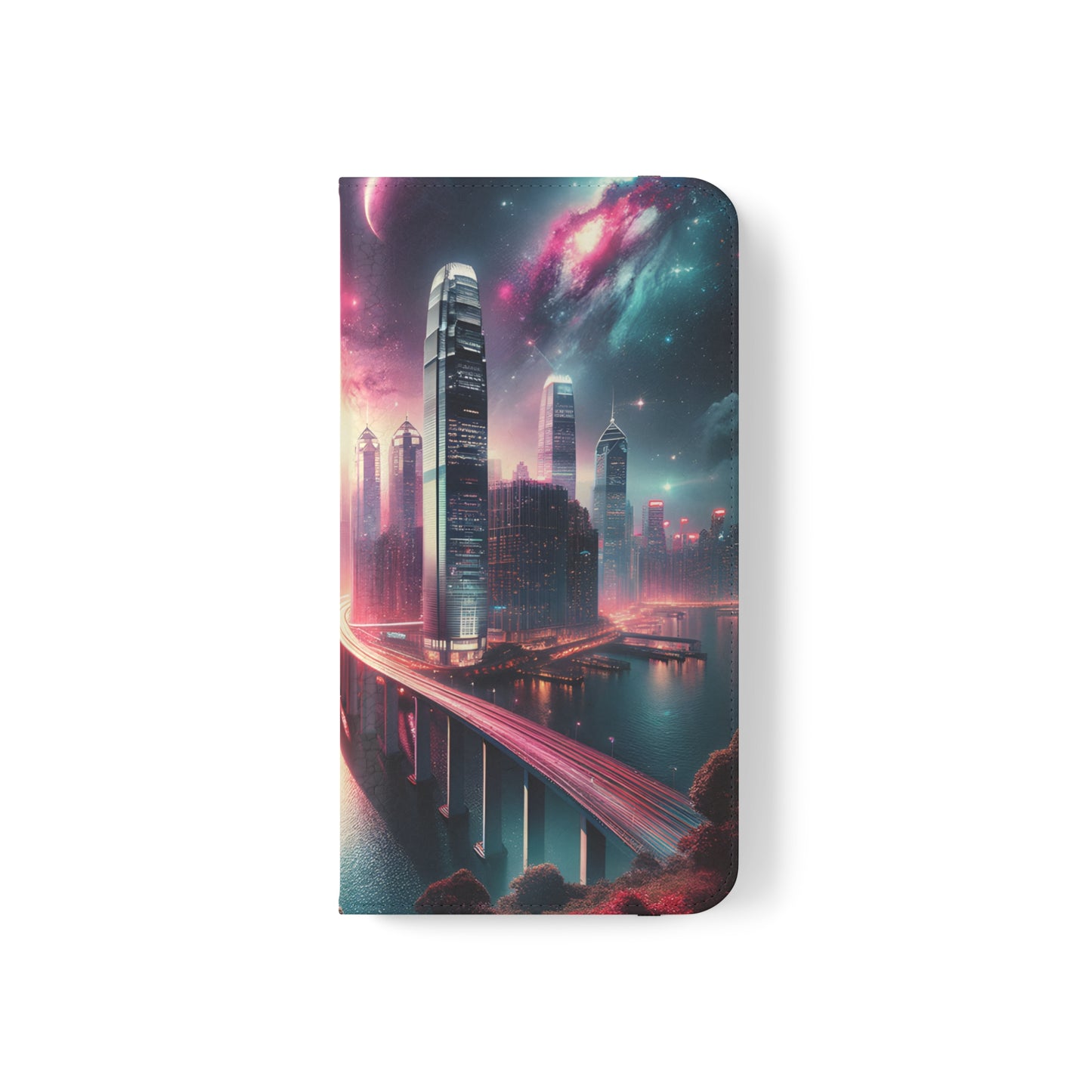 Aqua Skyline-Flip Cases