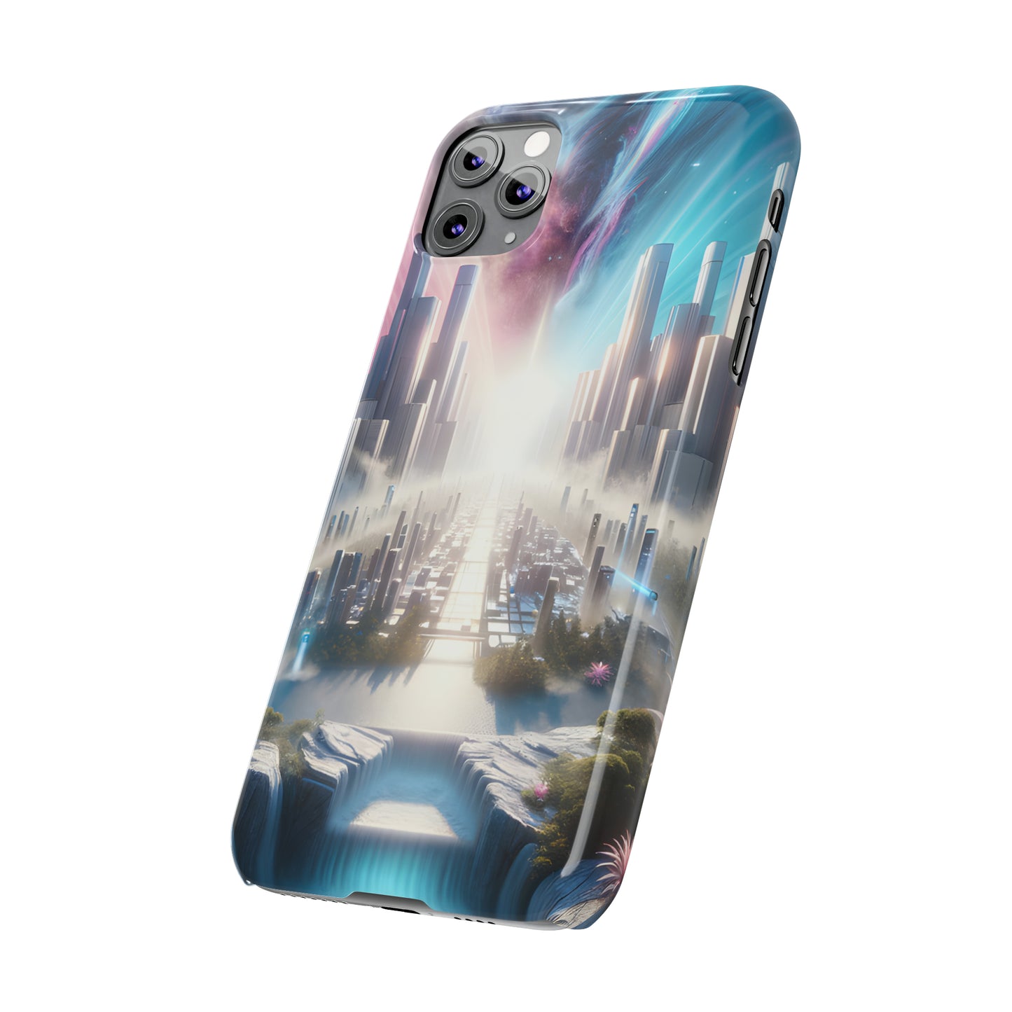 Marble Horizon-Slim Phone Cases