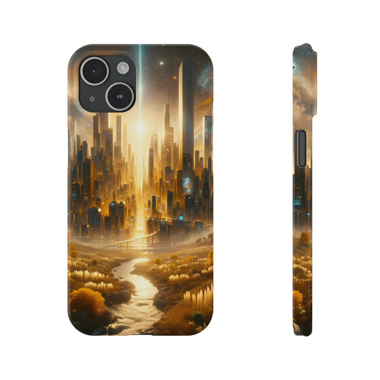 Golden Horizon-Slim Phone Cases