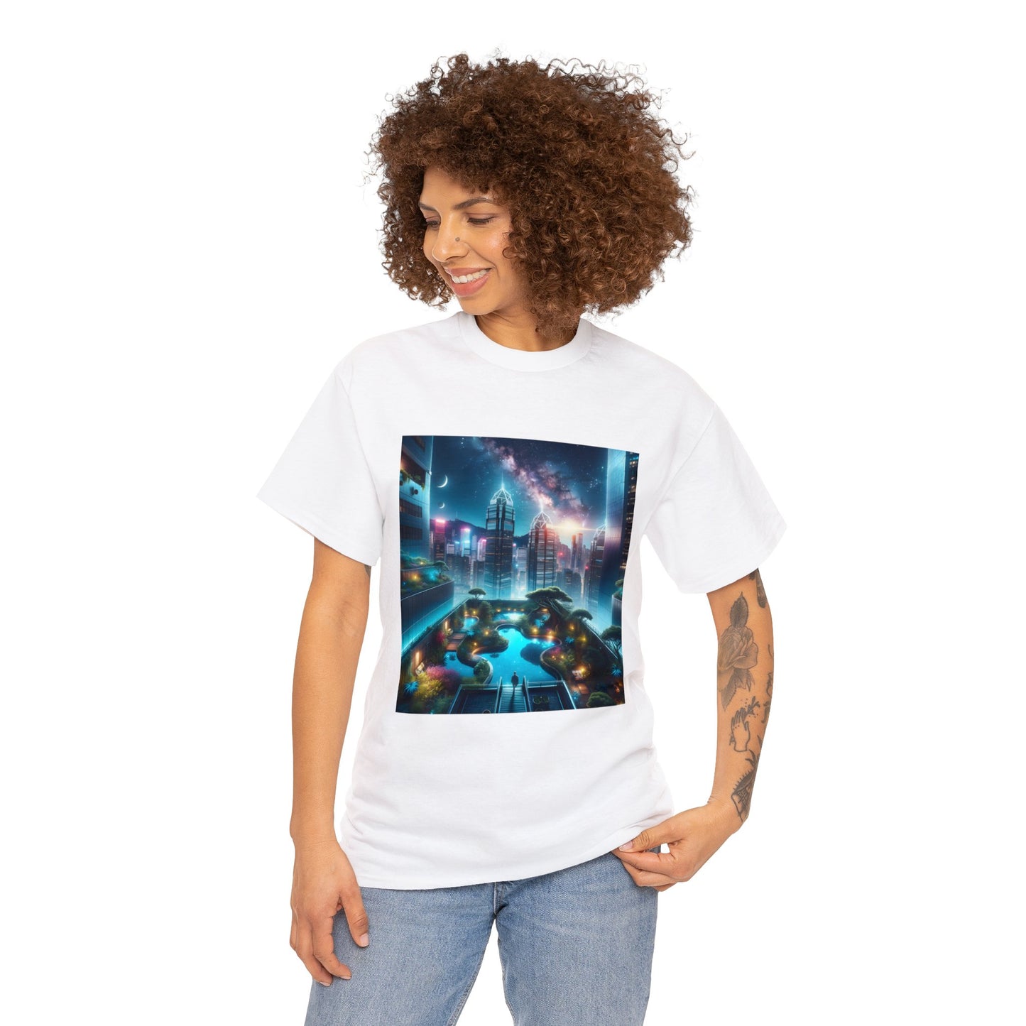 Luminosity Garden-Unisex Heavy Cotton Tee