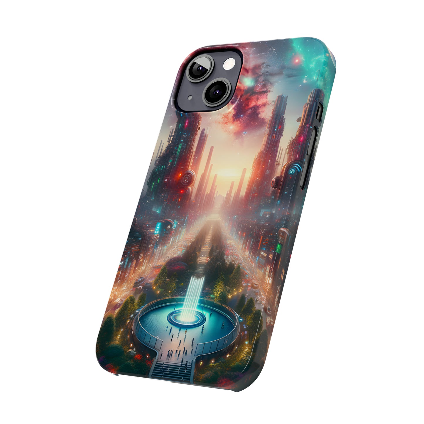 NeonRealm-Slim Phone Cases